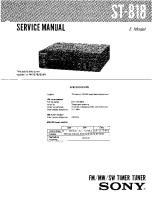 Sony ST-818 - Service Manual 